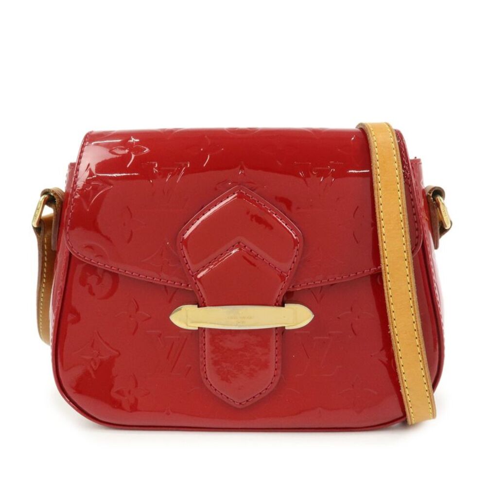 Louis Vuitton Bellflower Monogram Vernis Red Patent_Leather Handbag